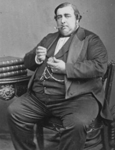 Historical photograph captioned Arthur Orton