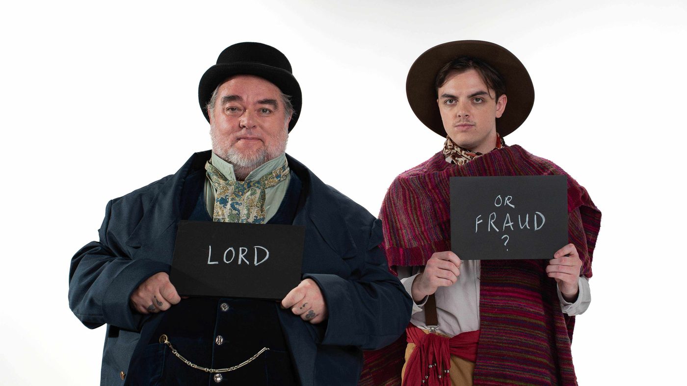 Alternate take of the LORD OR FRAUD chalkboard placards